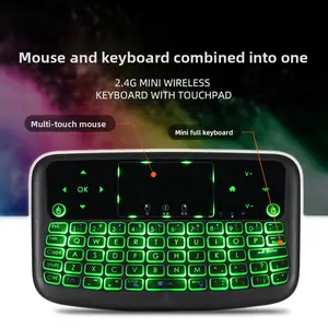 New Mini Keyboard Intelligent Remote Control Air Flying Mouse Rechargeable 7-Backlit Wireless Touch Keyboard