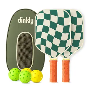 Pickleball Paddle Set of 2/4 – USAPA Approved Graphite or Fiberglass Rackets with 4 Balls & Carry Bag, Stylish Lightweight Set for Beginners, Men & Women