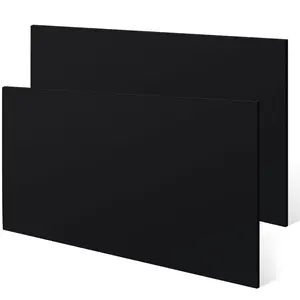 2 Pcs 1/2" Thick 16 x 12 Black HDPE Plastic Sheet Flexible High Density Polyethylene Board for DIY Projects Machining Home Use like Dishwasher Rack Craft Organizer with Storage Stand Candy Drawer Glitter Box Perfume Storage Indoor Metal Plant chest