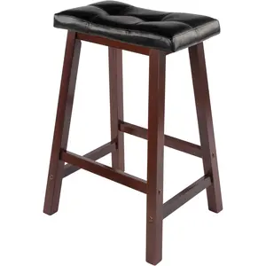 Mona Stool, 24", Antique Walnut