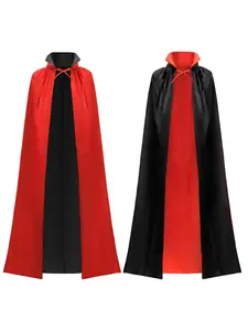 Halloween Vampire Stand Collar Cape, Gothic Style Dracula Costume Accessory, Perfect for Halloween Parties and Cosplay Events