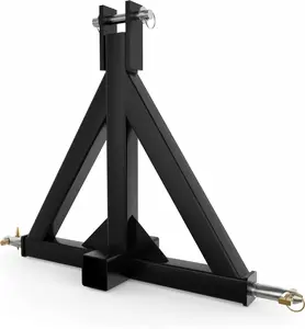 3 Point Trailer Hitch with 2" Receiver for Category 1, 3 Pt Tractor Quick Hitch Drawbar Adapter for Kubota, John Deere, BX, LM25H, WLM Tractor, NorTrac, Yanmar, Kioti, Cat