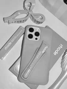 VIRAL Rhode Style Lip Peptide Holder Phone Case + Washable Silicone Makeup Cover | iPhone 17 16 15 14 13 12 11 Pro Max Aesthetic Trendy Must-Have