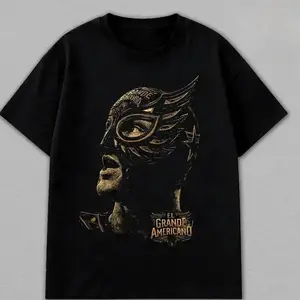 [ 🎉 Sale Up To 50%] Rey Mysterio El Grande Americano T-Shirt, WWE Lucha Mask Graphic Tee, Vintage Style Wrestling Shirt, Unisex Streetwear Cotton Tee, Gift for WWE Fans 2026 JAA P0Q