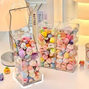 Mengling figurine storage box, with lid, dust-proof display box, transparent acrylic display stand, tabletop blind box, cross-border product