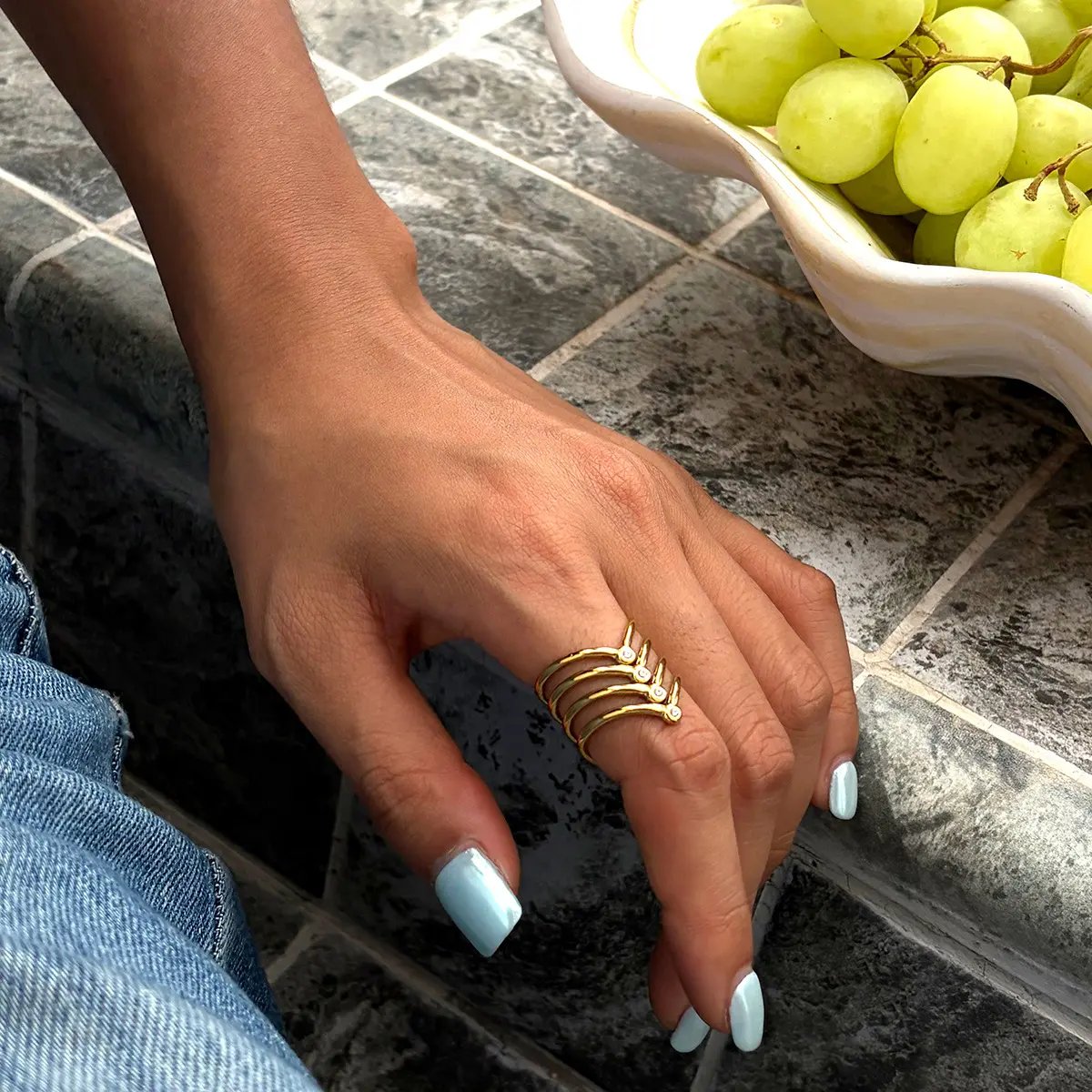 Trendy Stackable Statement Rings for Women, Unique Irregular Design Fashion Rings, Minimalist Adjustable Jewelry Accessories for Daily Wear