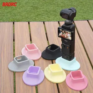 BRDRC Anti-slip Base for DJI Pocket 3 /4 Silicone Non-slip Desktop Support Brackets Extension Base for Handheld Gimbal Accessory