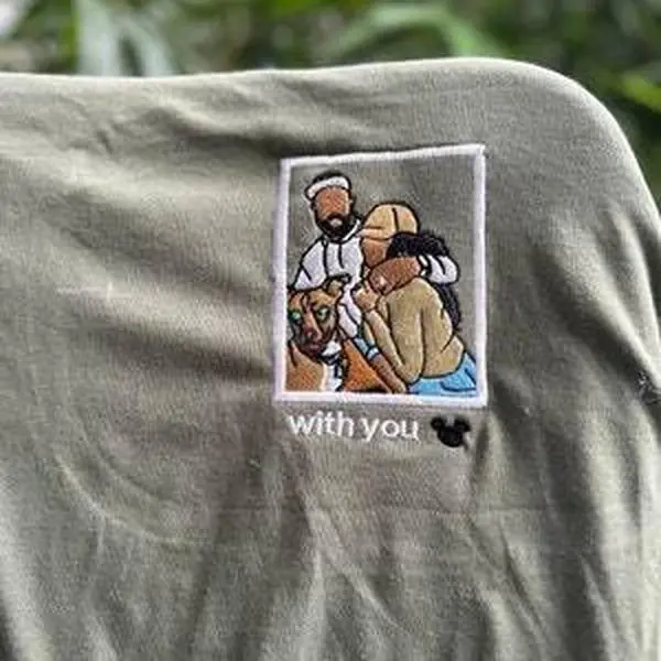 Embroidered t shirt, Custom embroidered photo shirt, custom embroidered tshirt, Custom embroidered photo