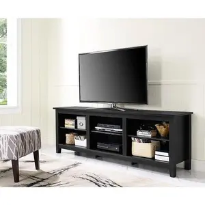 Walker Edison 70 x 24 in. Essentials TV Stand - Black