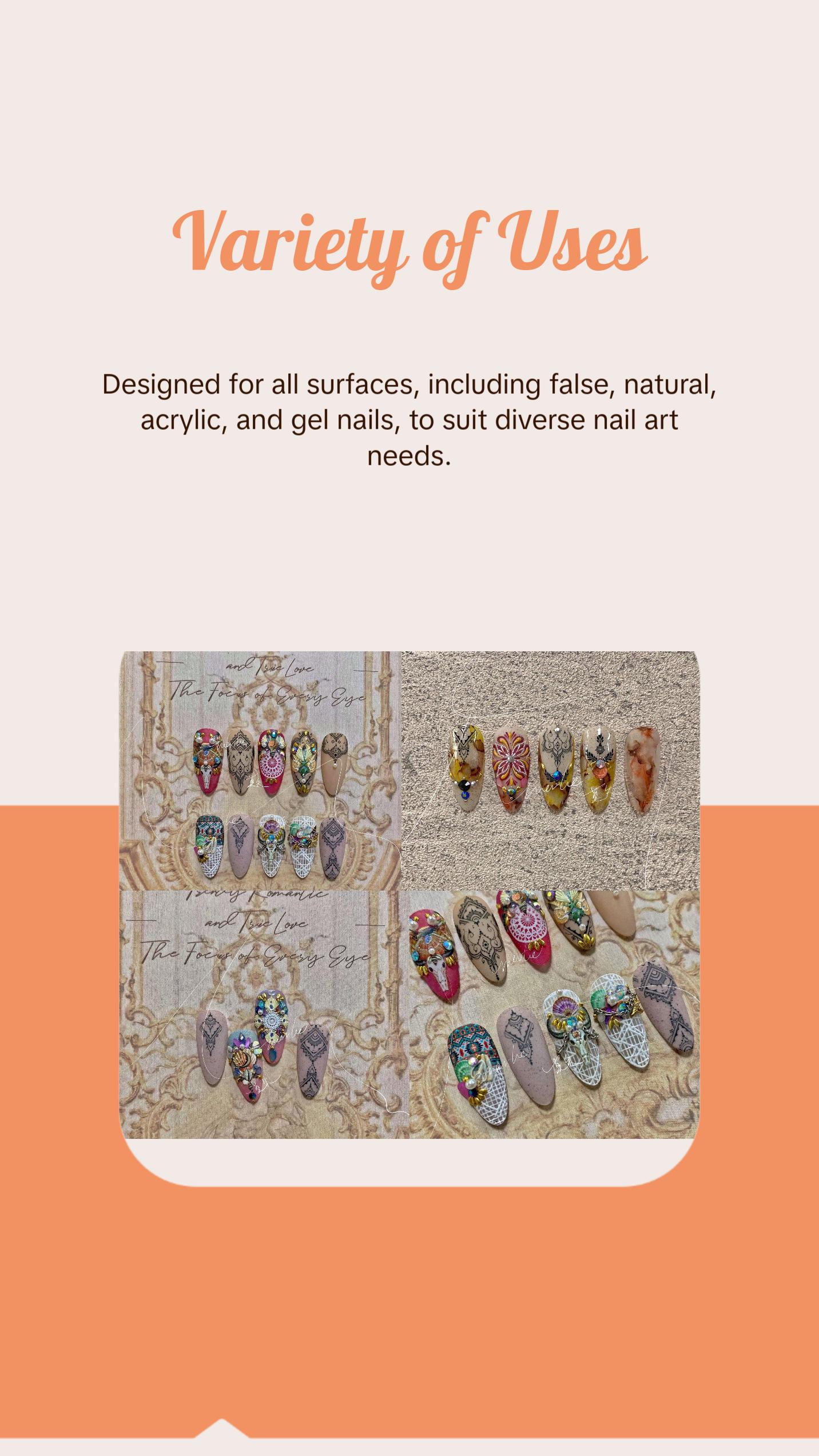 Mehndi Totem pattern nail sticker/ Tribe Hippy 3D Nail Art Stickers Self Adhesive Decals
