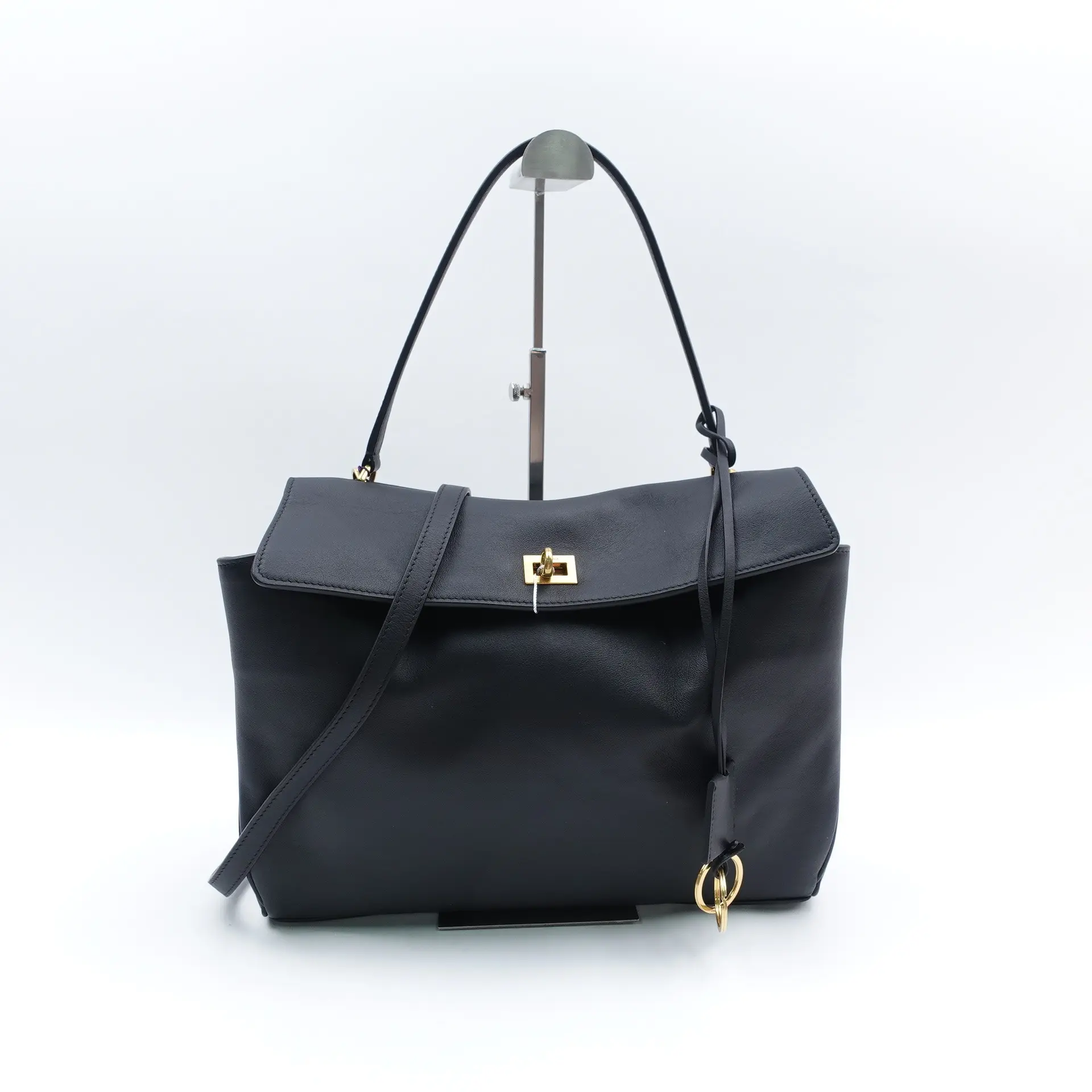 Pre-owned Balenciaga Calfskin Shoulder Bags Rodeo Black Shoulder Bag T10394157