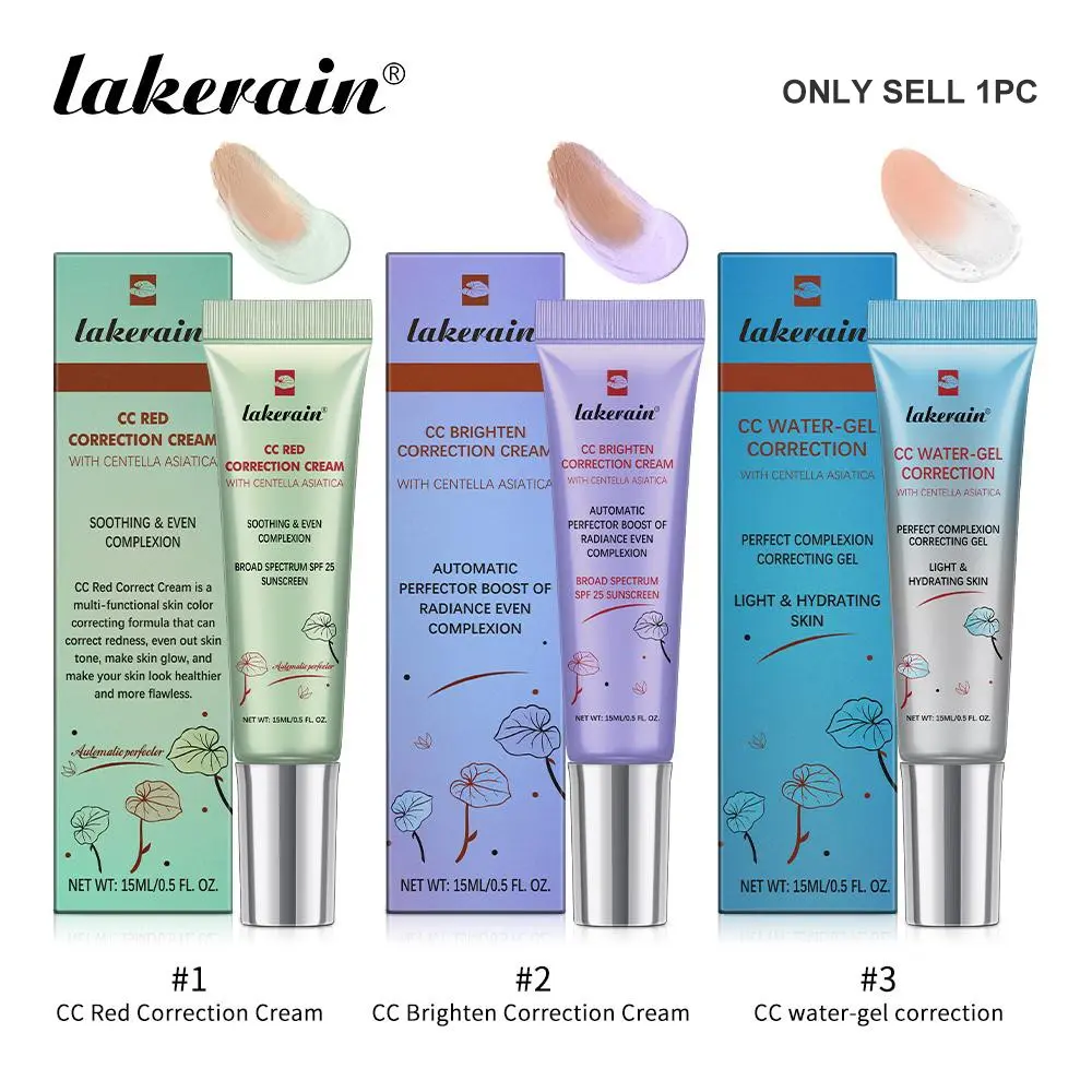 Centella Asiatica CC Cream, 1 Count Moisturizing CC Cream, Sunscreen, Lightweight & Non-greasy Formula Moisturizer for Even Skin Tone, Glow, Hydrating Skin Tint, Makeup Essentials, Beauty Cosmetics