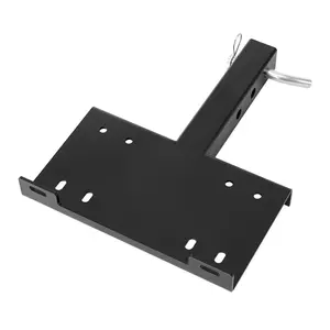 Summervibes VEVOR Winch Mount, 15000 lbs/ 6803 kg Load Capacity, Trailer Hitch Winch Mount with 50.8 mm Receiver, 2 Mounting Hole Design, Powder Coated Steel, Suitable for ATV UTV Pickup Truck, Black