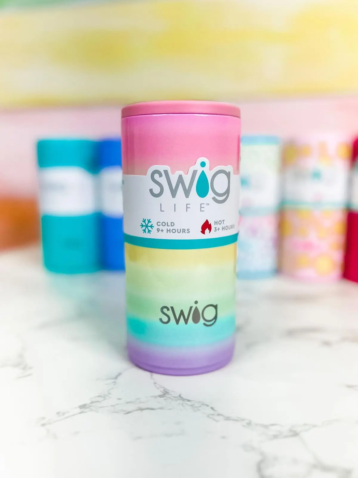 Skinny Can Cooler - RAINBOW