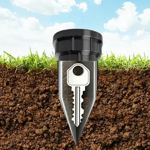 Black Friday Deal 🛍️ Christmas/New Year Gift 🌱 Realistic Sprinkler Key Hider - Waterproof Corrosion-Proof Outdoor Key Safe, Easy to Bury for Garden/Yard/Lawn