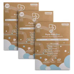 Pura Vida Eco Laundry Detergent Sheets - Unscented