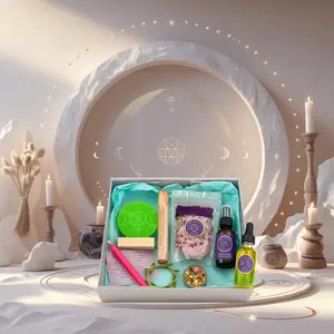 Spiritual Handfasting Ceremony Box – Sacred Union Ritual Kit with Cord, Candle, Scroll & Altar