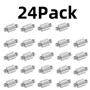 A set of 24  Magnetic Necklace Bracelet Clasps Magnet Converter Jewelry Extenders Locking Clasps for Bracelet Necklace Making(Silver) - Home Improvement.