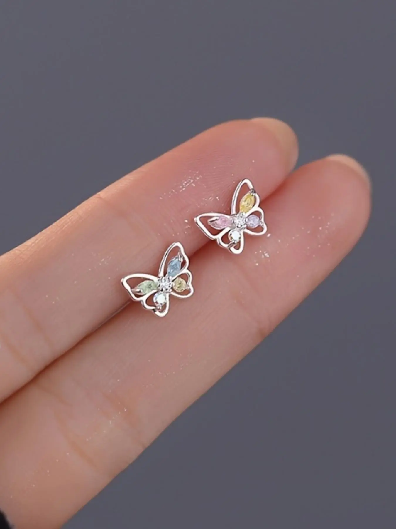Butterfly Design Earrings, Stud Earring Jewelry, Fashionable Jewelry for Women & Girls, Trendy All-match & Exquisite Jewelry for Birthday Gift, High Quality Earrings
