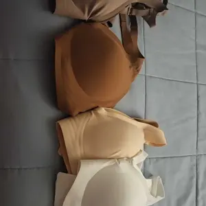 FS 1/2/3/4PCS Jelly Wireless Push-Up Bralette – Seamless Deep V, T-Shirt Style, Ultra-Soft, Wire-Free, Adjustable Straps, Breathable Comfort, Everyday, Home, Travel, Gym, Sleep, Layering