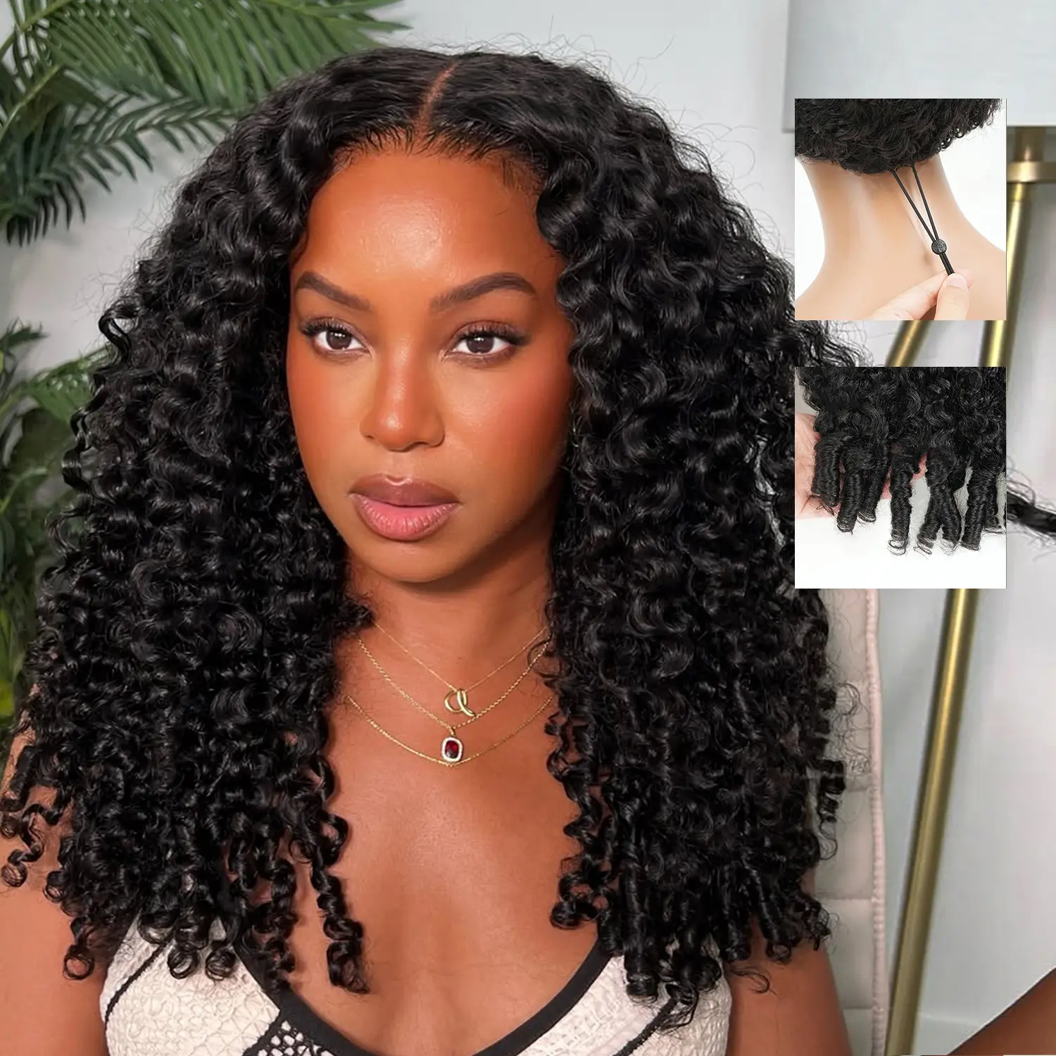 Tahikie Burmese Curly 7x6 HD Lace Pre Plucked Glueless 99J Burgundy Deep/Kinky Curly / Deep Wave / Body Wave / Water Wave Human Hair Wigs Upgrade With Drawstring Cap One-Step Invisible Hairline For Women #tiktokshopmemorialday