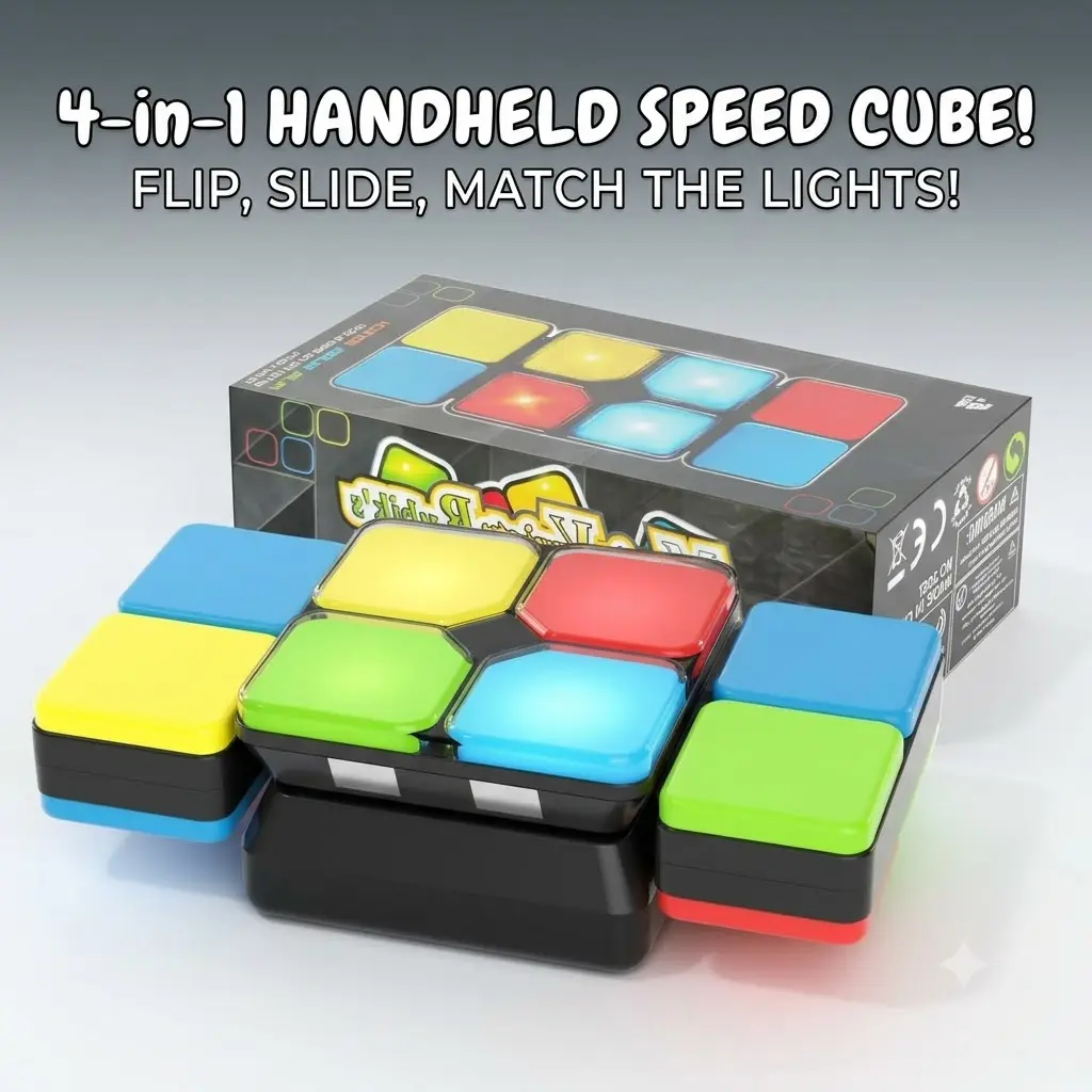 LED Light Cube - Parent-Child Interaction STEM Educational Stress Relief Toy for Family Game Night & Holiday Gifting