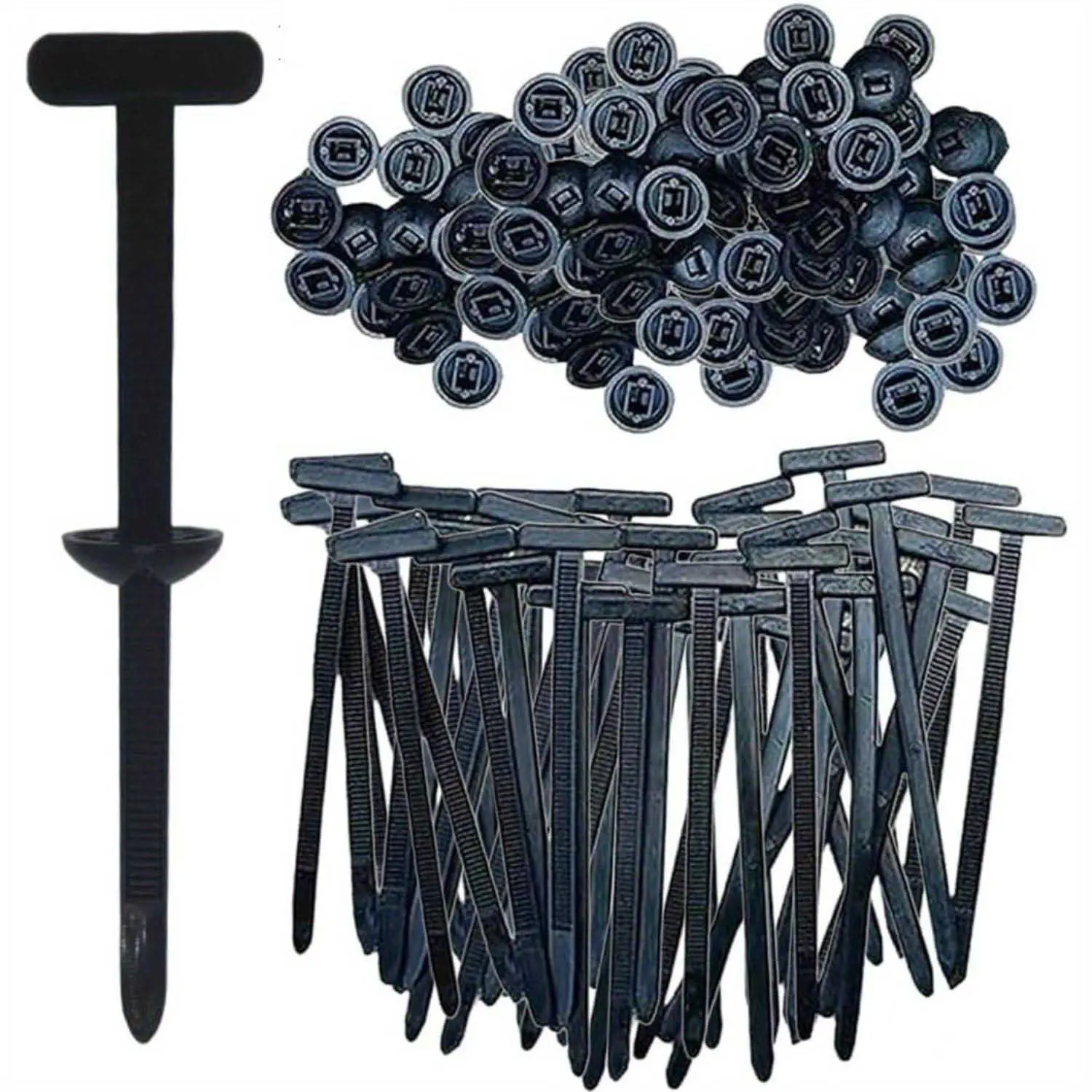 Nylon Universal Cable Tie Buckles, 20/50/100 Pcs Multi-Use Plastic Cable Clips for Car Maintenance, Durable and Versatile Wire Management Clip Set