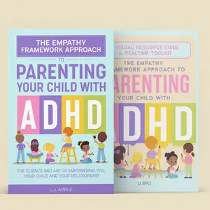 The Empathy Framework Approach ADHD Parenting Bundle by L.J. Apple with Visual Resource Guide & Full Length Guide for Empowering Parenting
