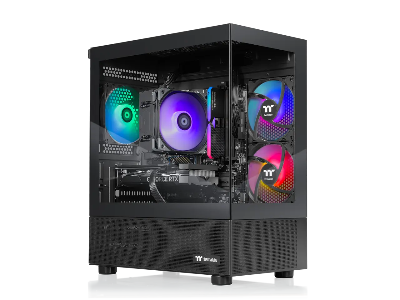 Thermaltake LCGS View i560T-170 Gaming Desktop (Intel Core i7-14700F, ToughRam 16GB DDR5 6000MT/s RGB Memory, NVIDIA GeForce RTX 5060 Ti 8G, 1TB NVMe M.2, Wifi, Windows 11) V17B-B76B-56T-LCS