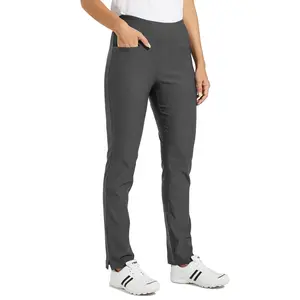Willit Women's Golf Pants 3 Pockets Stretch Casual Pull on Pants Quick Dry Hiking Travel Pants