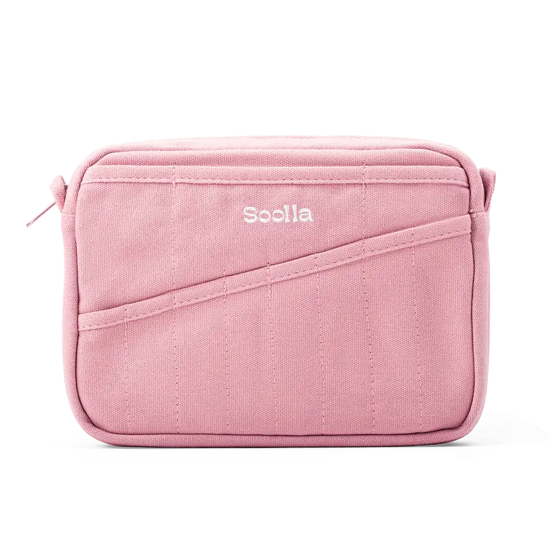 Soolla® Studio Pouch, Desert Rose – 20-Pocket A5 Stationery & Art Tool Organizer with YKK Zipper