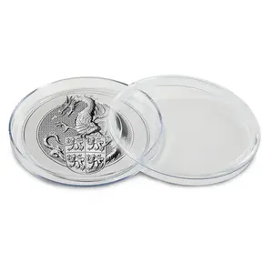 1PC Coin Capsule Canister, Long-Term Holder for Queen Beasts 10 Oz Dragon, 89.2/7.16mm Dimensions
