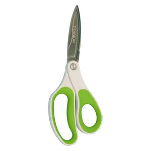 Westcott 10" CarboTitanium Industrial Strength DIY and Crafting Scissors for at Home or Worksite, Green/White (00971-Parent)