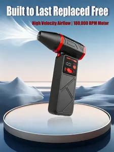 Turbojet dryer cleans kitchen corners, car windows, and electronics with multi-angle power. Quickly dries cars, clears snow, and cleans BBQs. Long-lasting battery—a practical gift for men.