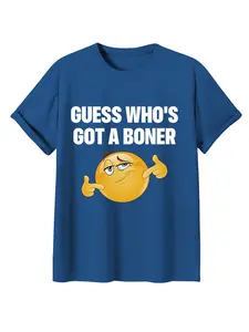 Humorous Graphic Tee for Teens, Long Casual T-Shirt with Print Design, Fun Viral Meme Shirt for Parties and Photos