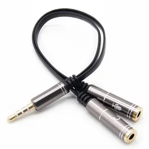 Universal 3.5mm Audio Y Splitter Cable 1 Male to 2 Female High Speed for Sharing Music on Computer Laptop Smartphone Tablet Microphone Headphones Universal Aux Adapter