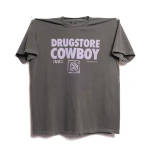 [Sale Up To 40%] Drugstore Cowboy Movie Promo Tee 1989 Gus Van Sant Film Matt Dillon Kelly Lynch Young American Love Story Shirt