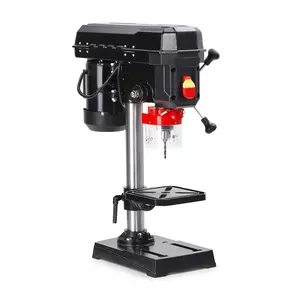 8" Benchtop Drill Press – Precise Drilling for Wood & Metal, 2.5A Motor, 5 Variable Speeds, Tilting 0-45° Worktable, Professional Workbench Tool