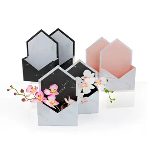 Set of 2, Envelope Shaped Flower Boxes - 7.9" x 2.7" x 12" inch, Various Colors | W724