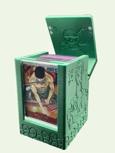 RORONOA ZORO One Piece TCG Leader Deck Box | Max 100 Card Capacity | 3D Printed, Magnetic Parts, Dice Compartment w/ Mini Snap! one piece