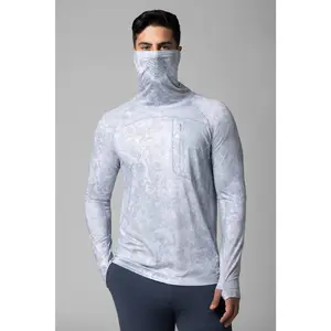 Men's Andros Vented Fishing T-Shirt | Grey Water Print