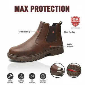 Splash-proof Smash-proof Puncture-proof Breathable Safety Shoes Unisex Chef Work Shoe Waterproof Anti-slip Durable Outdoor Comfortable Men Women Slip Resistant Metal Free Composite Toe Sneakers Airport Security Friendly Footwear Protective Work Boots