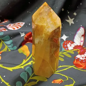 Golden Healer Crystal - Natural Citrine Stone for Healing Energies and Positive Vibes