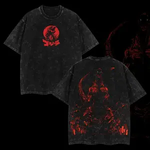 Anime Vintage Graphic Tees, Shin Godzilla T-Shirt, Retro Manga Shirt, Unisex Anime Manga Shirt Womenswear Menswear Top Streetwear Cotton Comfort