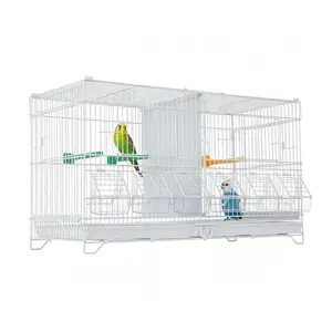 Gaomon-Bird Cage, 23''L Stackable Breeding Cage, Divided Breeder Cage, Detachable Individual Tray, for Conure, Macaw, Budgie, Cockatiel, Lovebirds, Parakeet