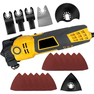 3.5 Amp Oscillating Multi Tool Kit with 4 °   Oscillation Angle,6 Variable Speed Multi Purpose Power Tool,18Pcs Electric Multitool Blades for Cutting\/Sanding