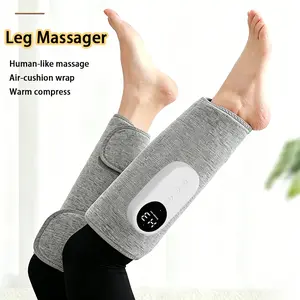 Air Compression Leg Massagers for Improved Circulation and Pain Relief with Heat, Cordless Wearable Thigh or Calf Massagers, 3 Modes and 3 Intensity Levels for Relaxation at Home, in the Office, or at the Gym, Gift for Men and Women