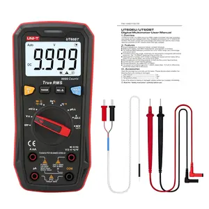Multimeter Tester True RMS UT60BT Temperature Measurement,NCV,Duty Cycle,Diode Test,Voltmeter & Ohm Meter,Multimeter 1000V for