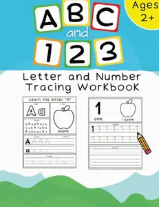 ABC and 123: Letters and Numbers Tracing Book for Kids | Learn to Write Letters and Numbers