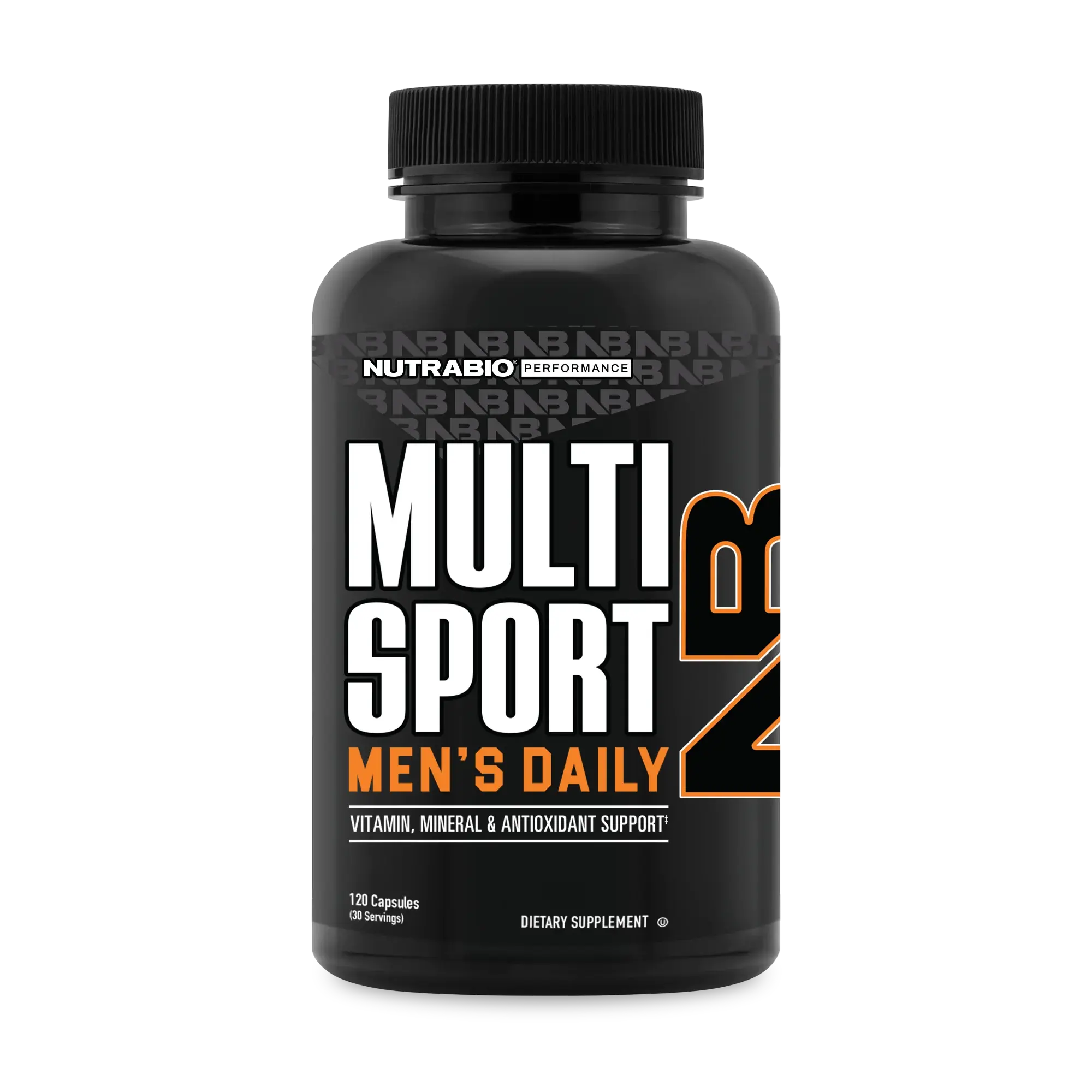 NUTRABIO MultiSport Natural Men's Dietary Vitamin VegCaps (120 Count) - Chelated Minerals, B-Vitamins, Alpha Lipoic Acid, Choline, Inositol, No Preservatives, Energy Boost, Fitness & Metabolic Immune Support, Antioxidants, Prop 65 Safe, TikTok Mention